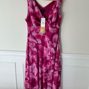 Laura pink floral dress